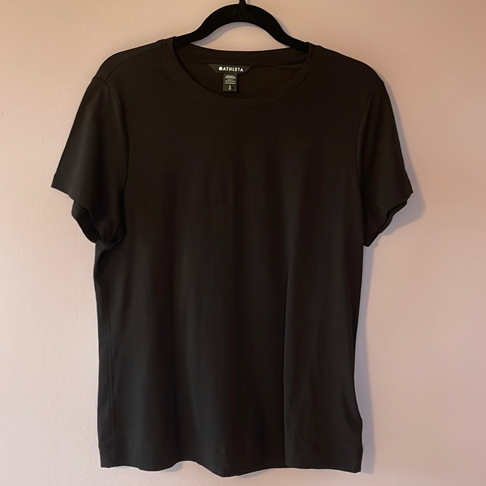 Athleta Outbound Tee, Black size Large